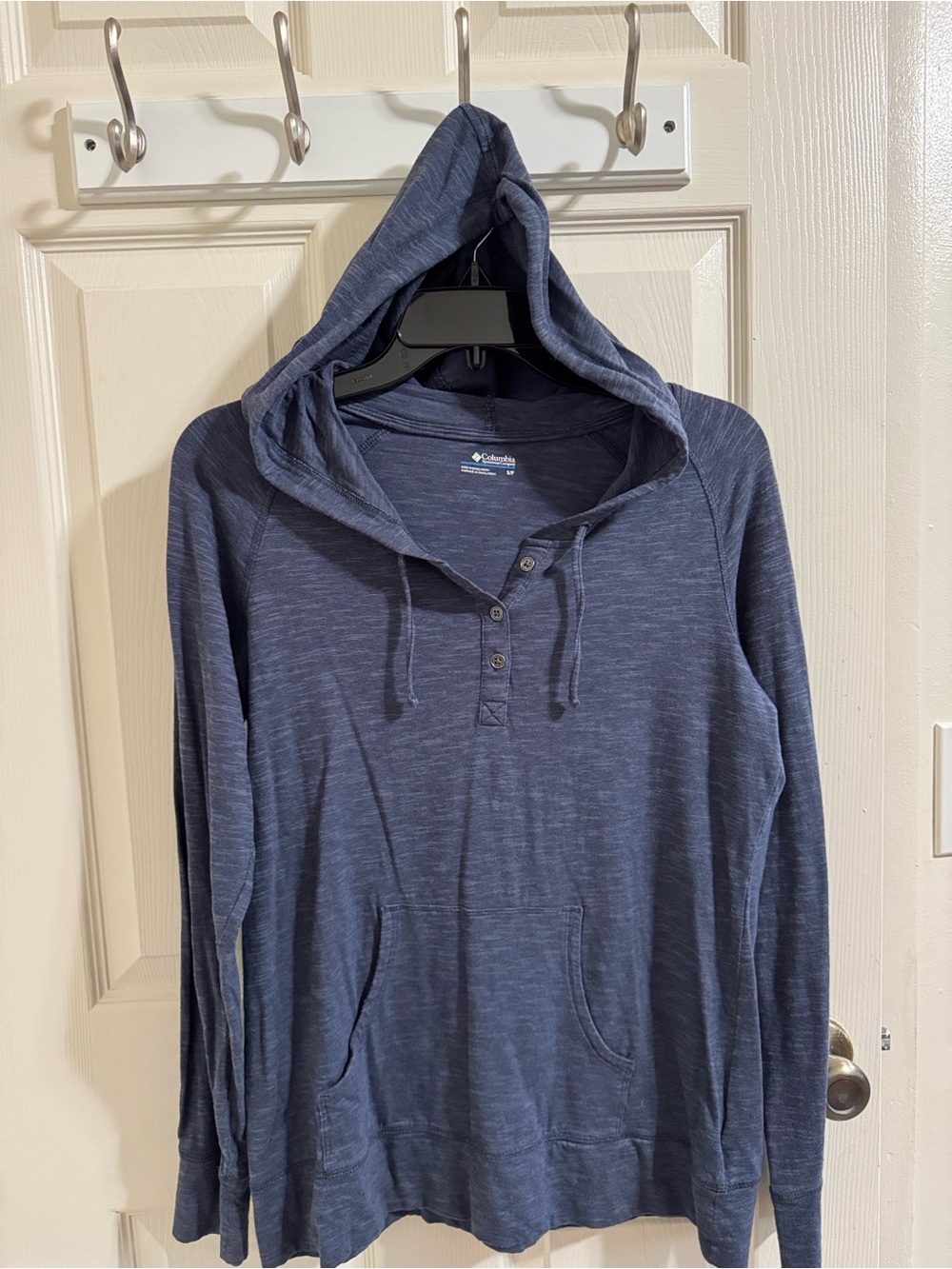Columbia Women’s Lightweight Heathered Blue Hoodie